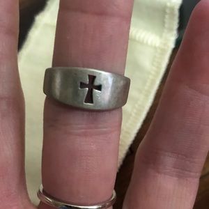 James Avery narrow crosslet ring